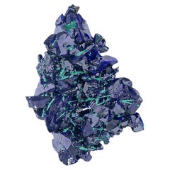 Natural Specimen Of Azurite Cluster With Malachite From Mexico