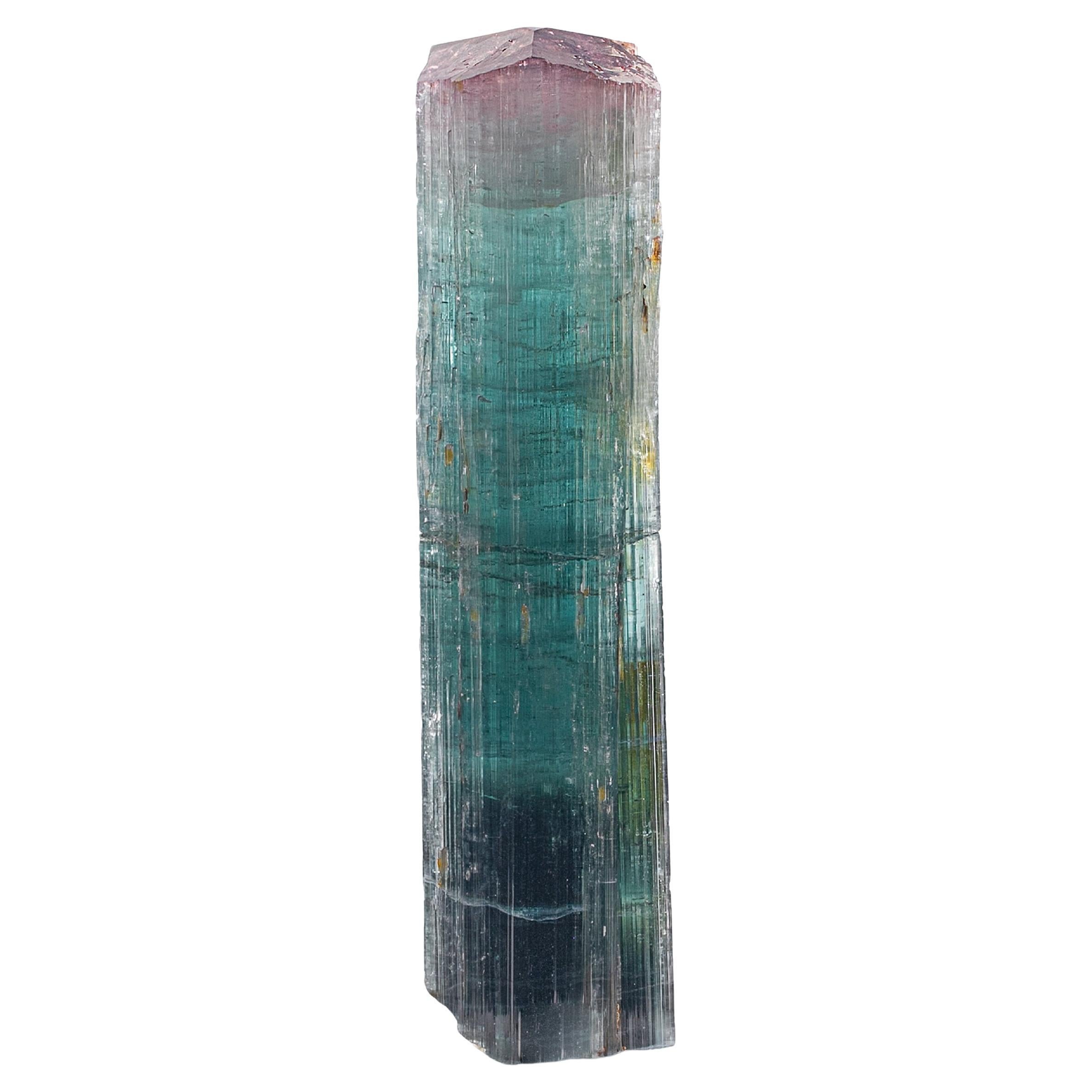 Natural Specimen Of Bi Color Tourmaline Crystal From Afghanistan