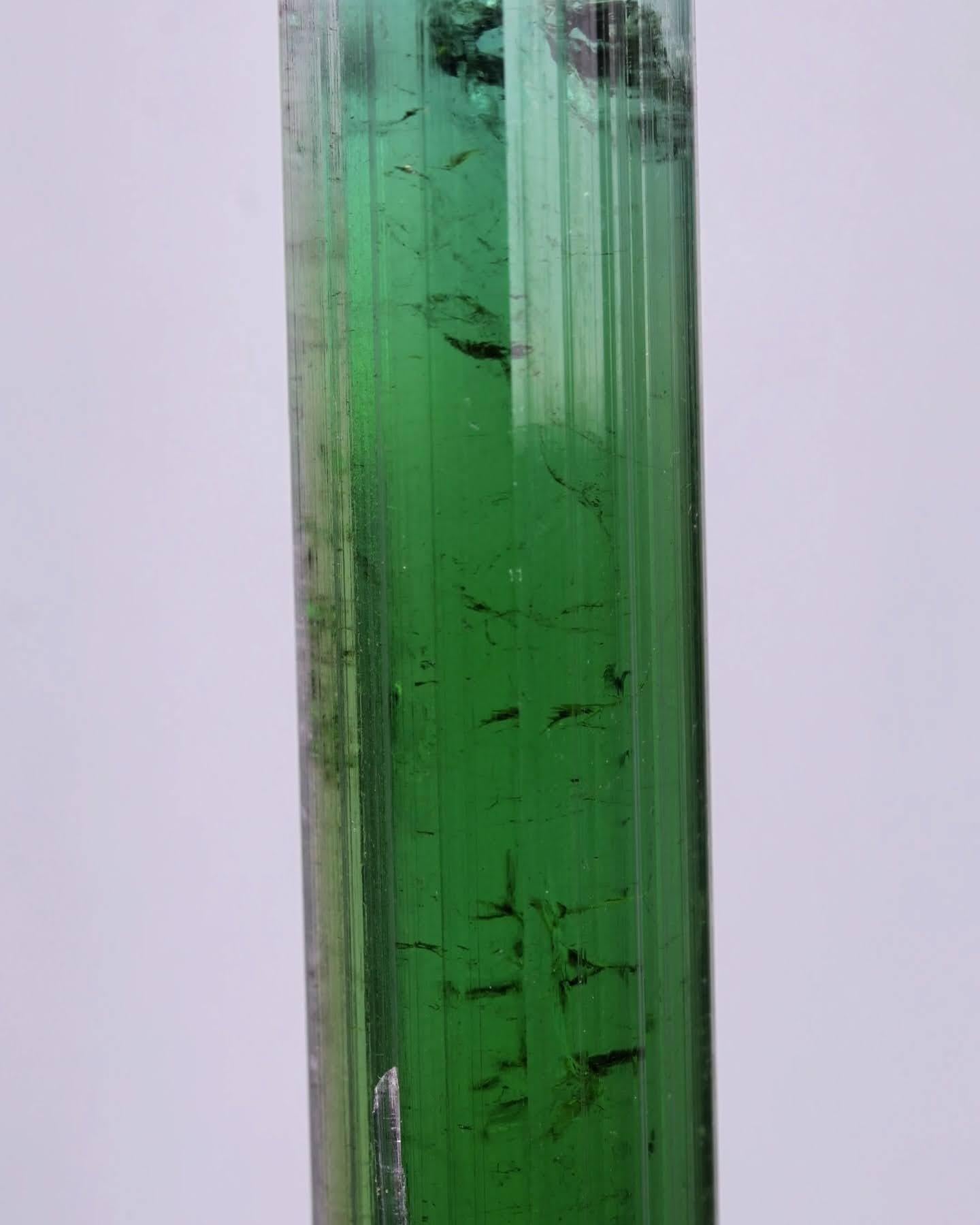 Esemplare naturale di scettro in cristallo di tormalina bicolore proveniente dall'Afghanistan in vendita 2