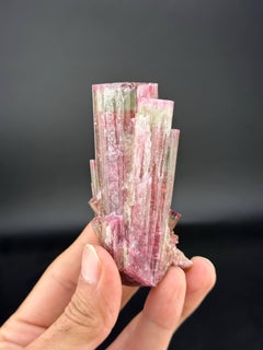 Natural Specimen Of Bi Color Tourmaline Crystals Form Afghanistan