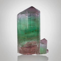 Natural Specimen Of Bi Color Tourmaline Crystals From Afghanistan