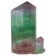 Natural Specimen Of Bi Color Tourmaline Crystals From Afghanistan