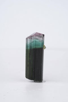 Natural Specimen Of Bicolor Tourmaline 8.5 Gram Crystal From Afghanistan