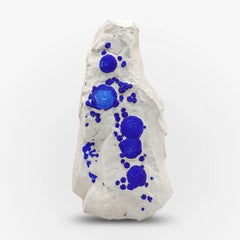 Natural Specimen Of Blue Azurite Crystals On Kaolinite From Australia