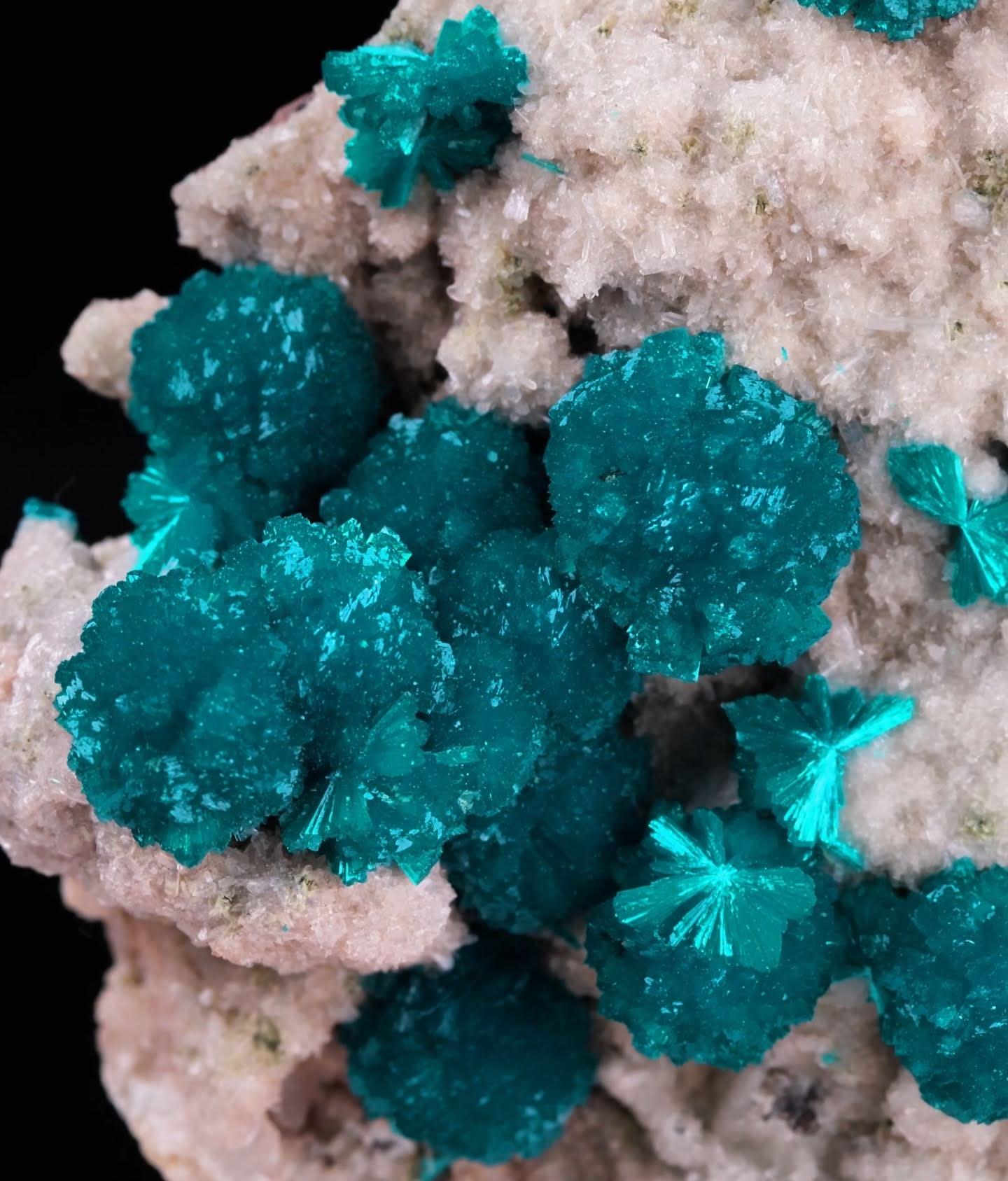 Natural Specimen Of Blue Cavansite Crystals On Matrix From India Cristal en venta