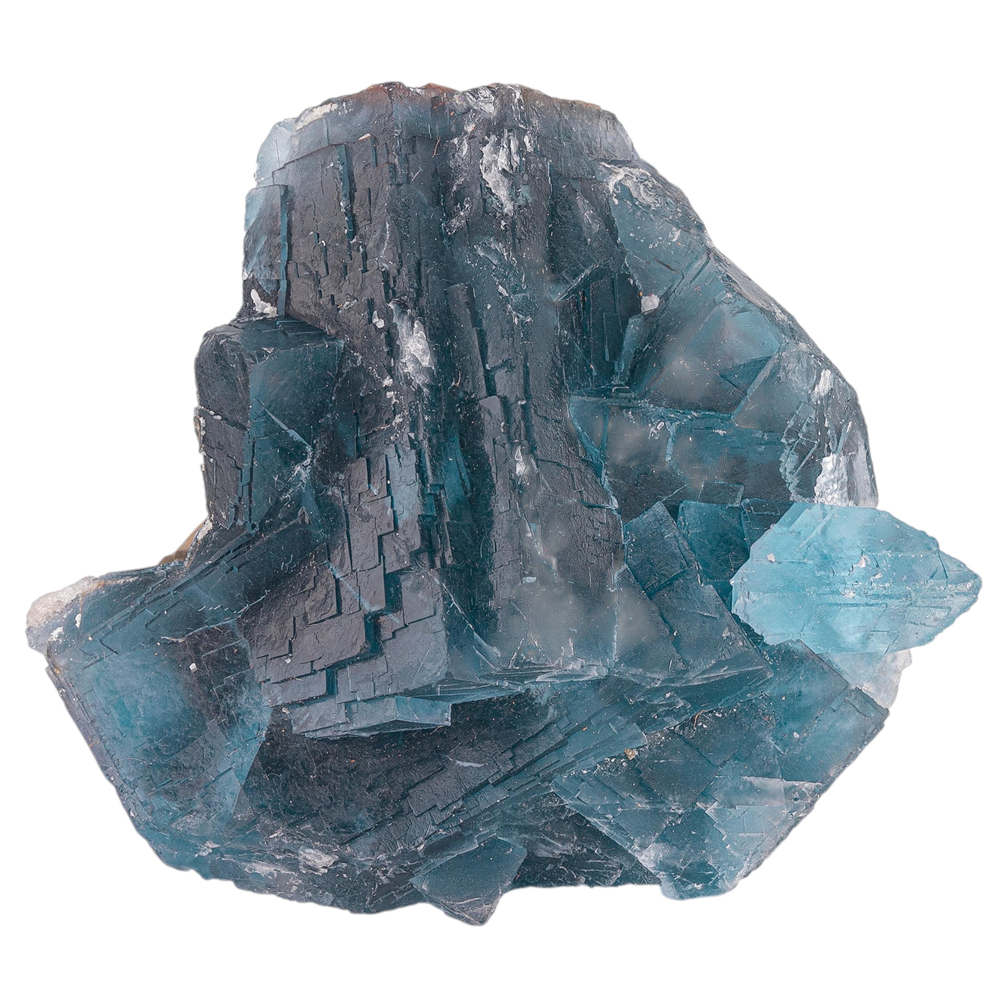 Natural Specimen Of Blue Fluorite Cluster From Pakistan