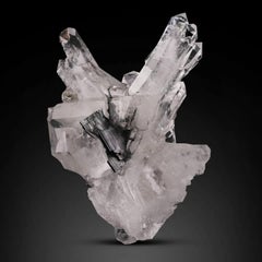 Natural Specimen Of Brookite On Quartz Crystals From Pakistan