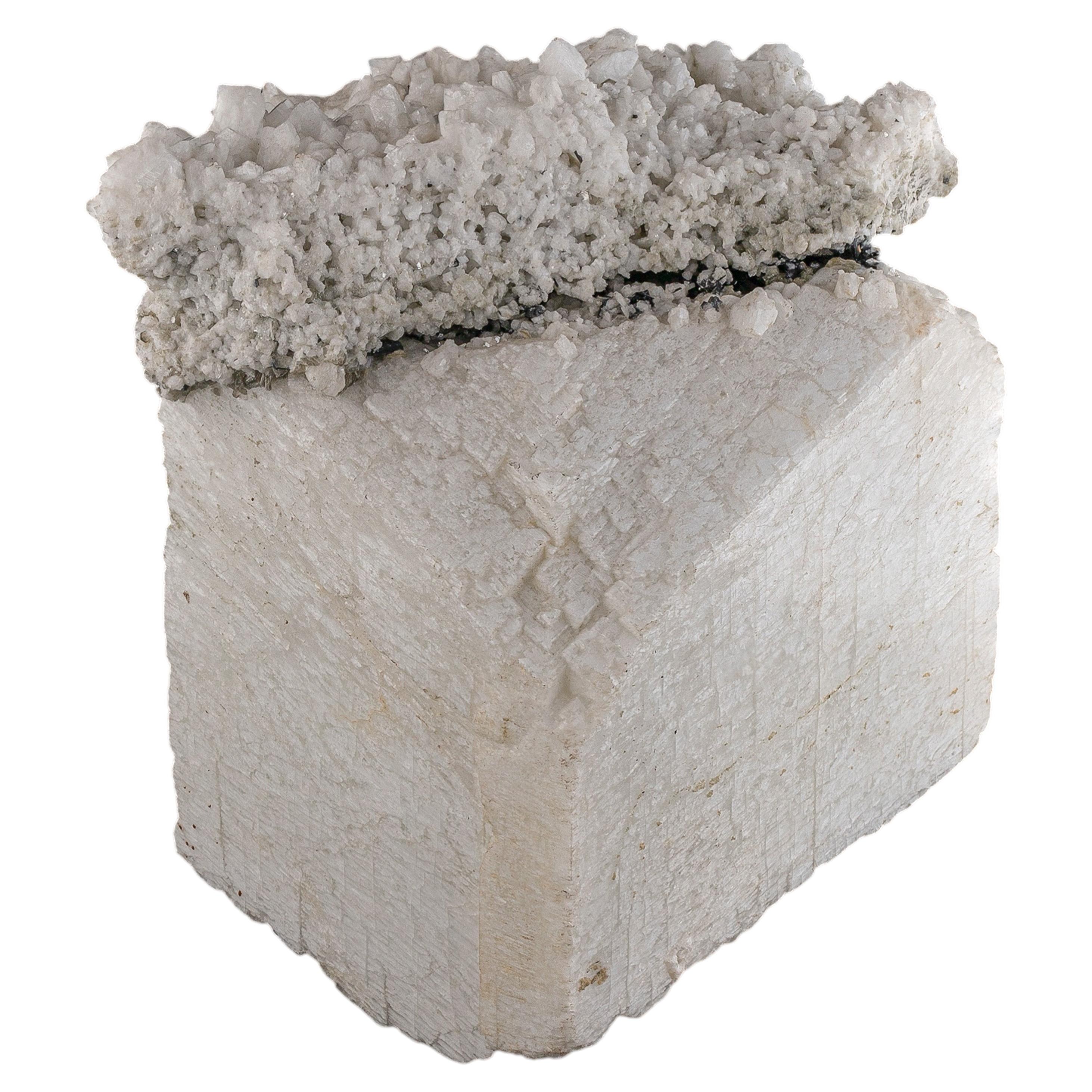 Natural Specimen Of Feldspar With Tourmaline From Pakistan For Sale