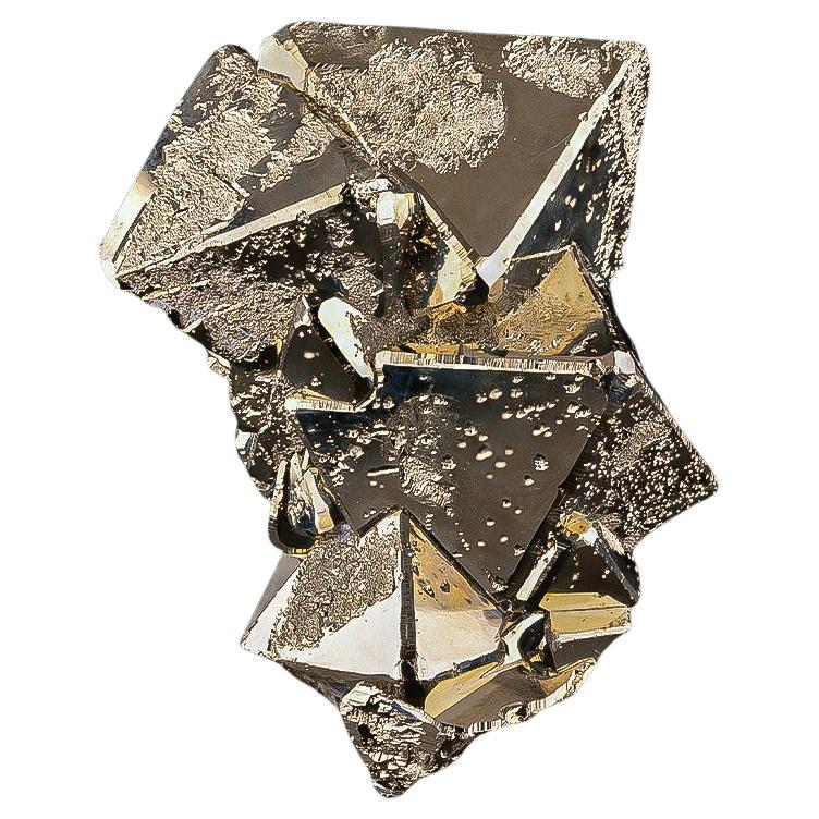 Natural Specimen Of Golden Pyrite Cluster From Peru For Sale