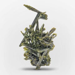 Esemplare naturale di cluster di Epidoto verde dal Pakistan