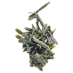Natural Specimen Of Green Epidote Cluster From Pakistan