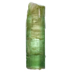 Spécimen naturel de cristal de tourmaline verte provenant d'Afghanistan