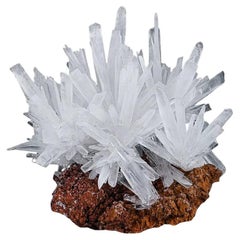 Natural Specimen Of Rare Aragonite on Lemonite From Pakistan