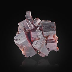 Espécimen Natural De Raro Racimo De Vanadinita De Marruecos