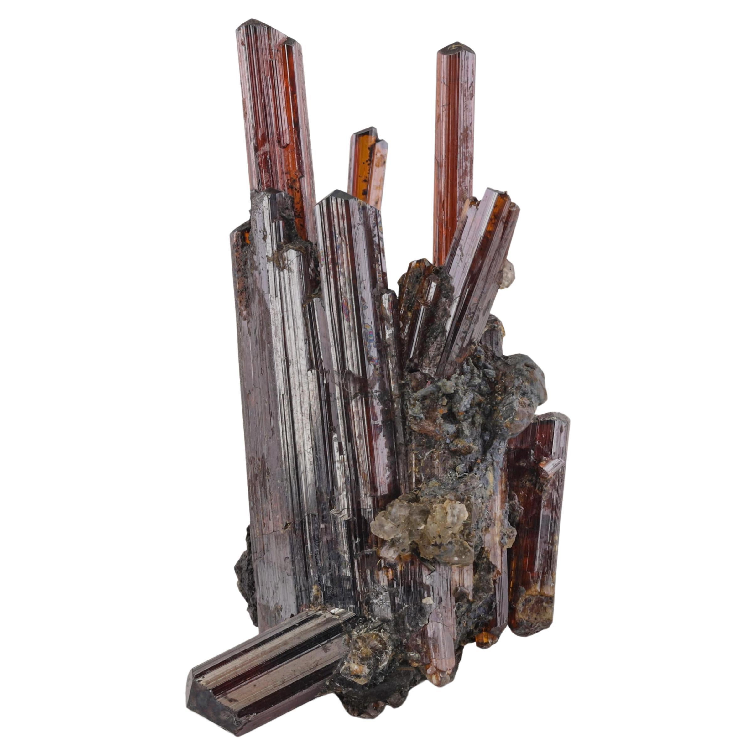 Esemplare naturale di cluster di rutilo proveniente dal Pakistan in vendita