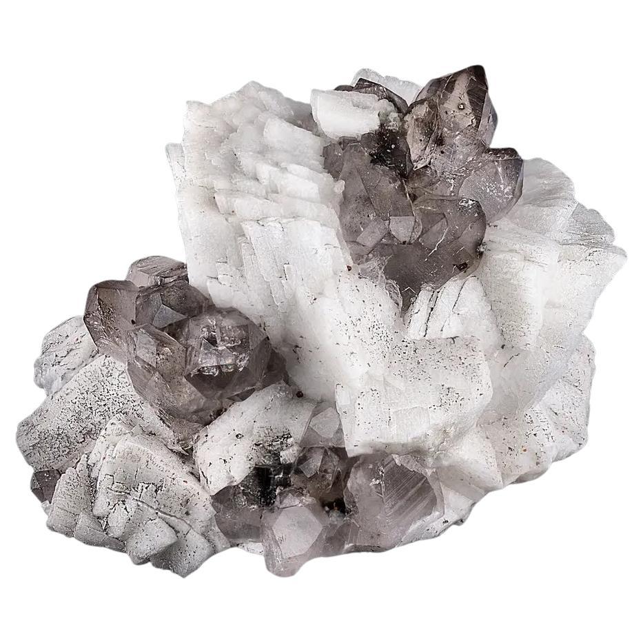 Natural Specimen Of Smoky Quartz On Feldspar From Pakistan