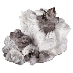 Natural Specimen Of Smoky Quartz On Feldspar From Pakistan Natural Specimen Of Smoky Quartz On Feldspar From Pakistan