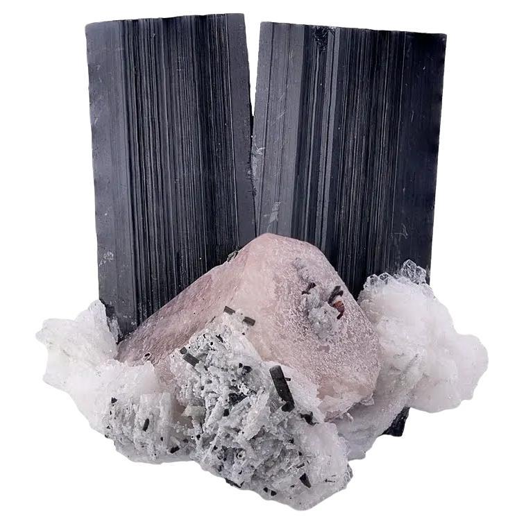 Natural Specimen Of Tourmaline With Apatite From Pakistan For Sale