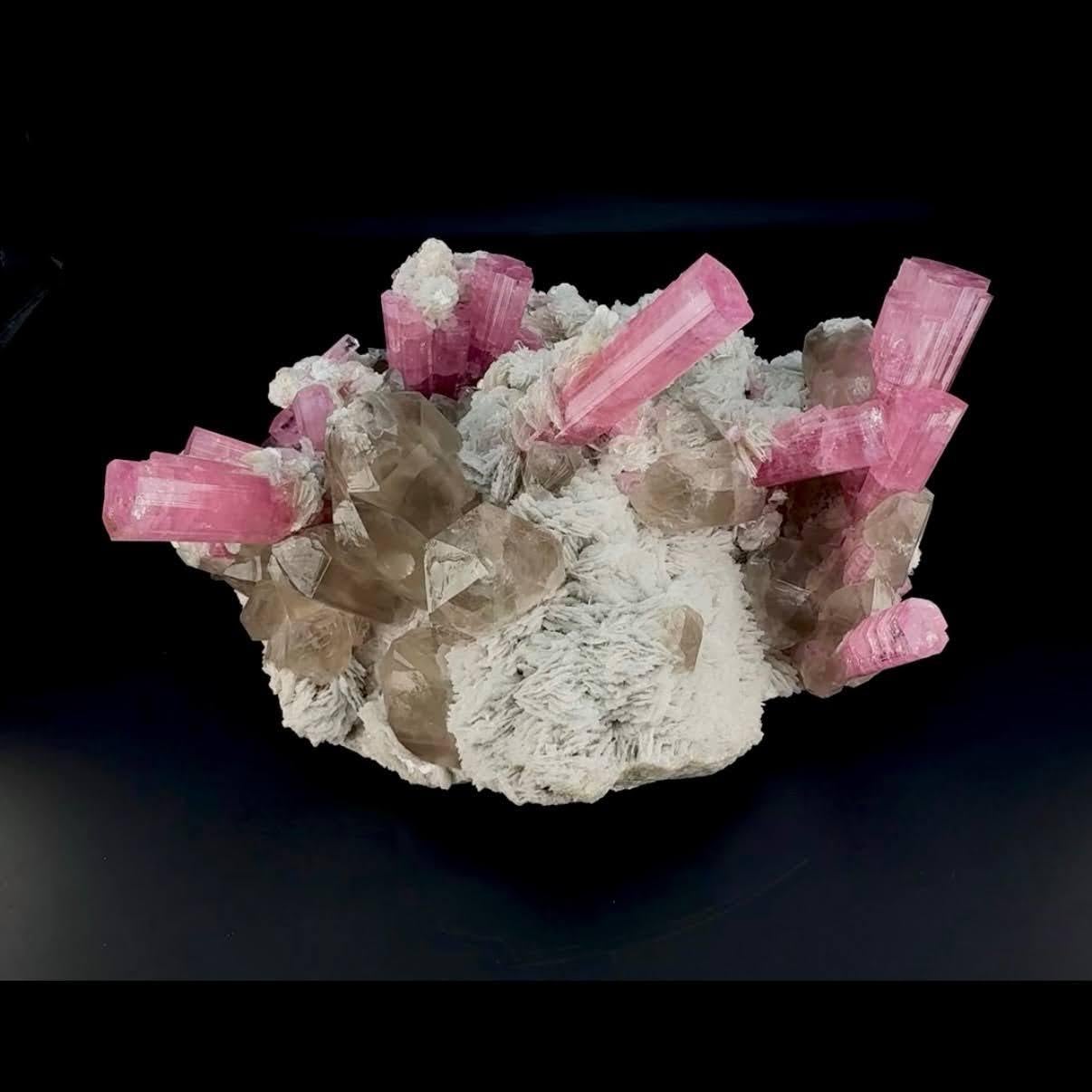 Natural Specimen Of Tourmaline With Quartz On Cleavelandite From Afghanistan For Sale 4