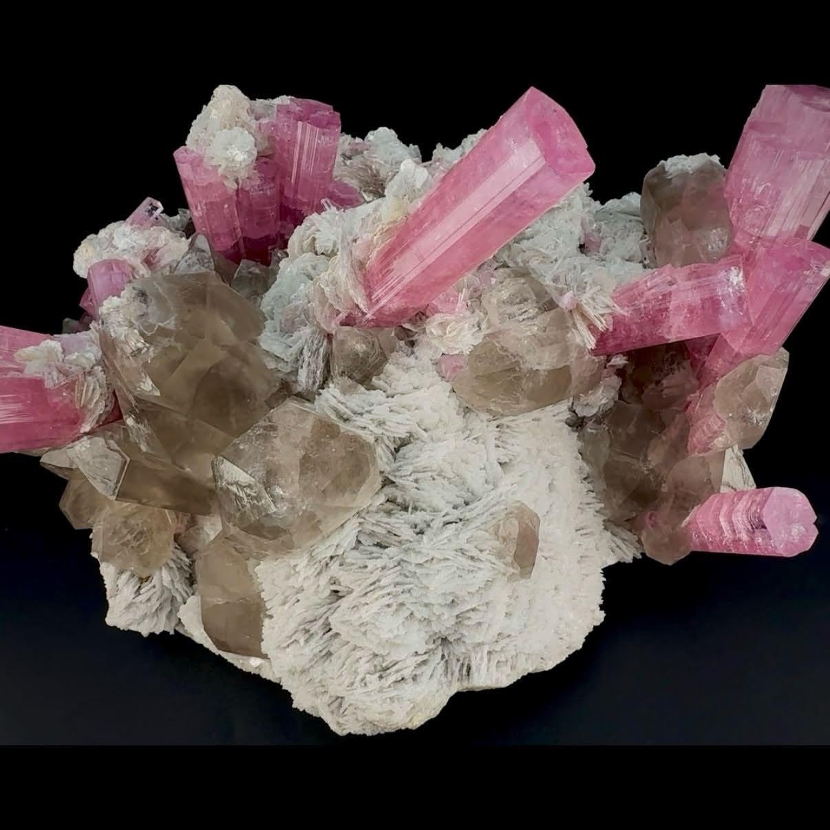 Natural Specimen Of Tourmaline With Quartz On Cleavelandite From Afghanistan For Sale 5