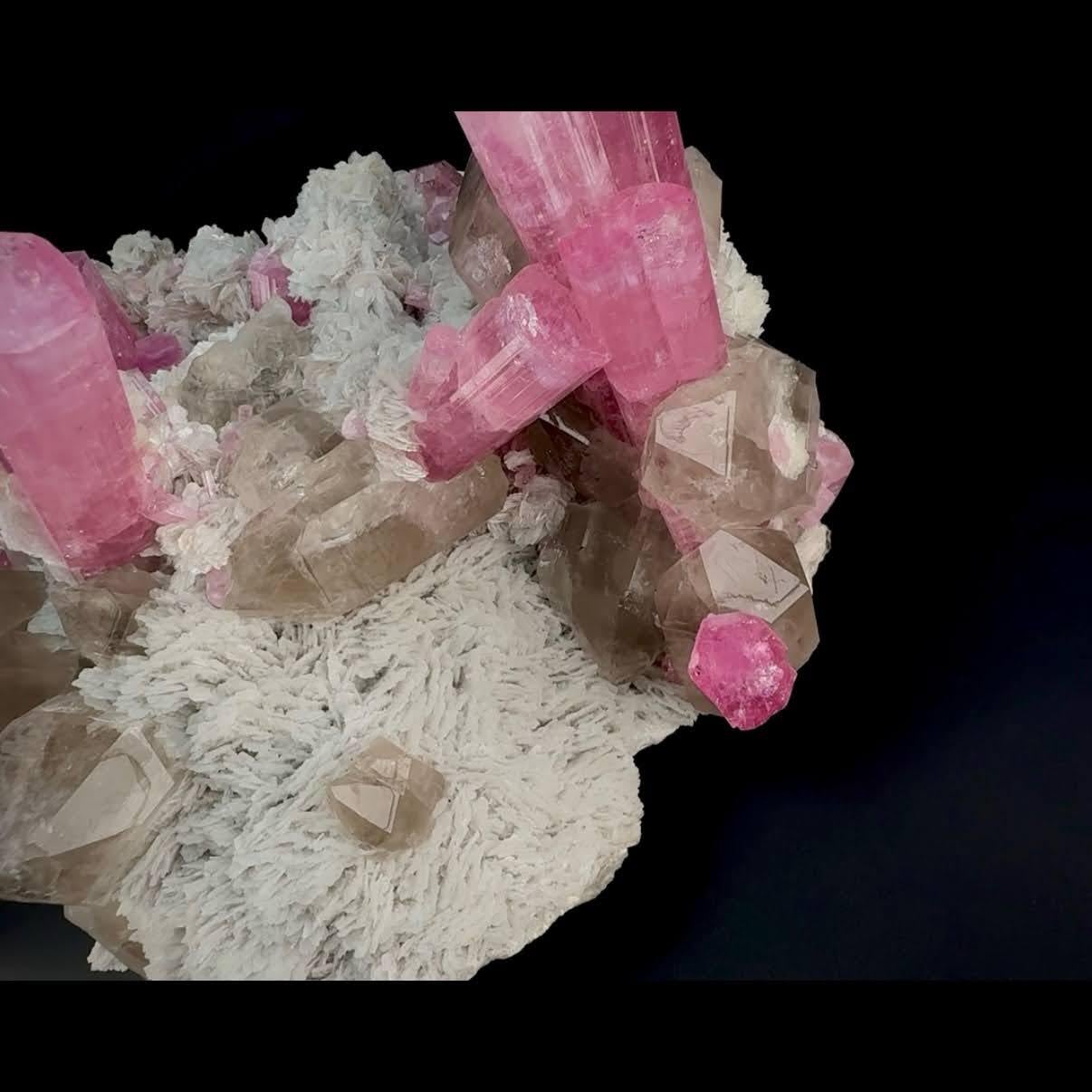 Natural Specimen Of Tourmaline With Quartz On Cleavelandite From Afghanistan For Sale 1