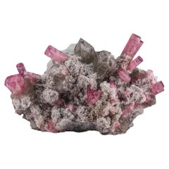 Natural Specimen Of Tourmaline With Quartz On Cleavelandite From Afghanistan