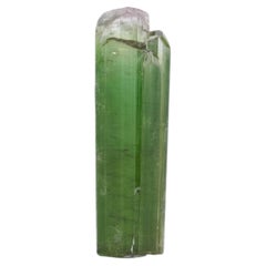 Esemplare naturale di tormalina verde brillante, cristallo da 10 grammi proveniente dall'Afghanistan