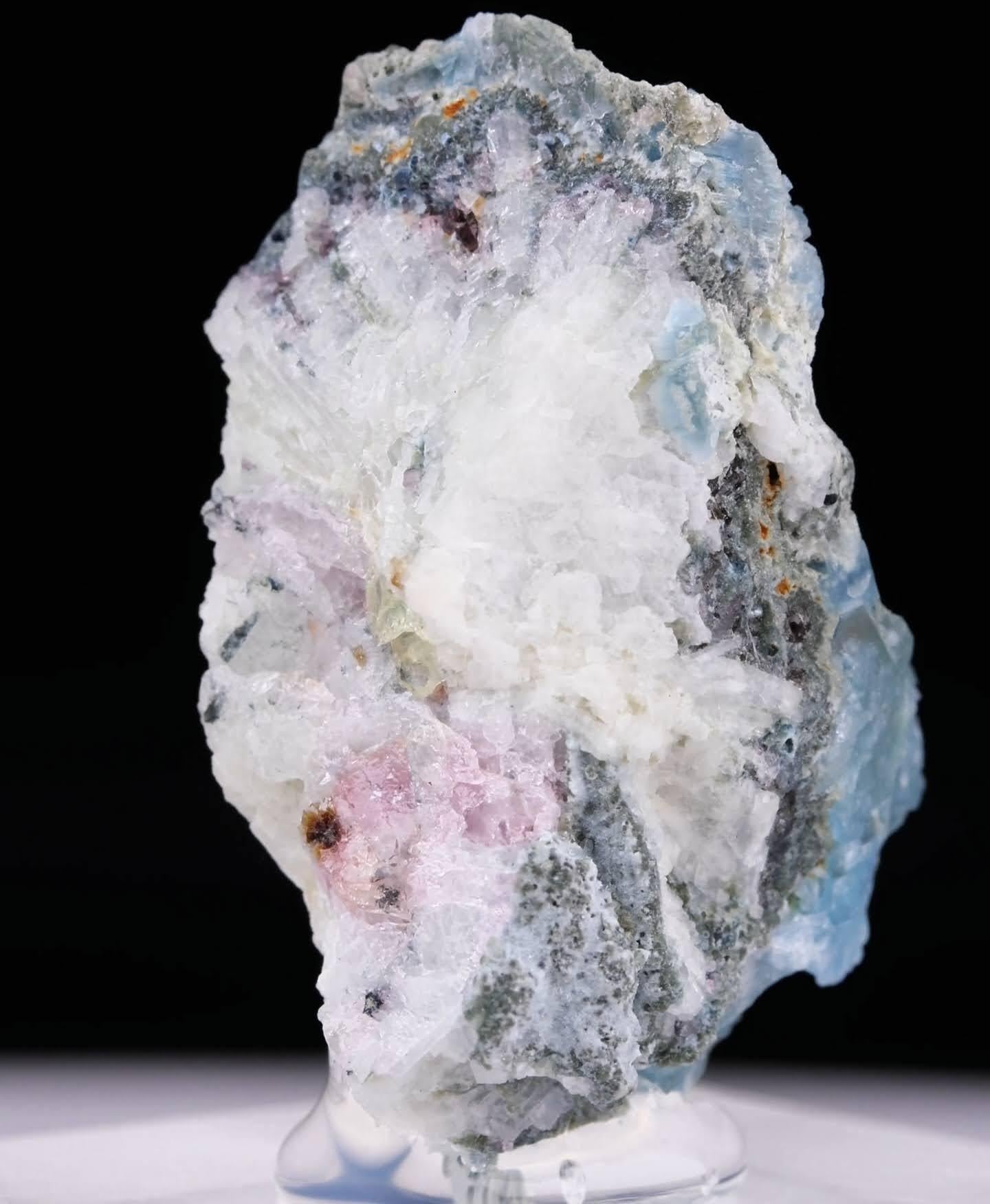 Natural Specimen Of Vorobyevite Alkali Beryl Crystals From Afghanistan For Sale 7