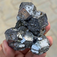 Natural Specimen Rare Silver Galena Crystals From Peru