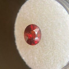 Natural Spessartine Garnet Vivid Orange Red 1.79ct Oval Cut Loose Gem