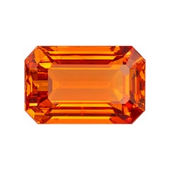 Natural Spessartite Orange Garnet Loose Gemstone: 2.67 Carat Faceted Gem