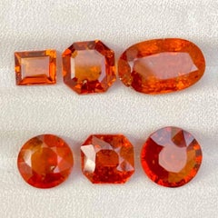 Natural Spessartite Orange Garnet Stones Lot Loose Gemstone From Africa