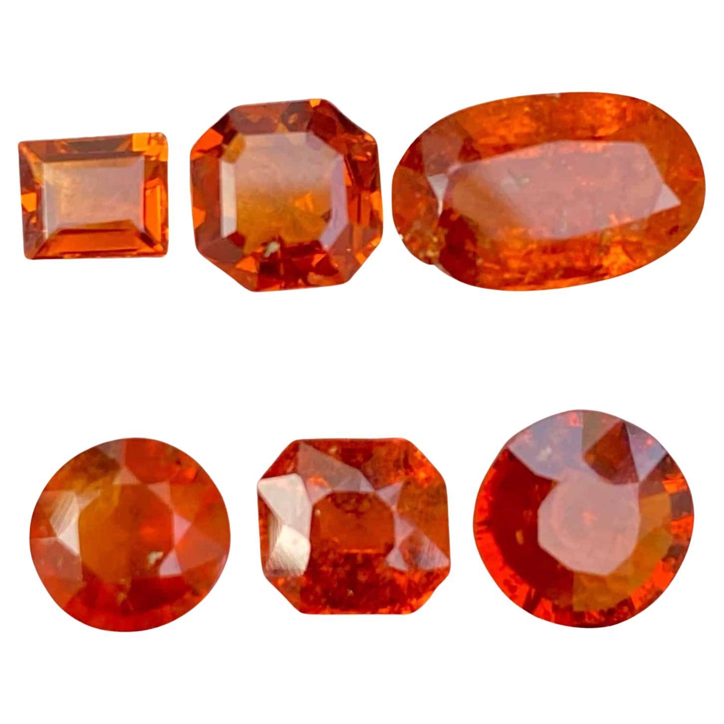 Natural Spessartite Orange Garnet Stones Lot Loose Gemstone From Africa