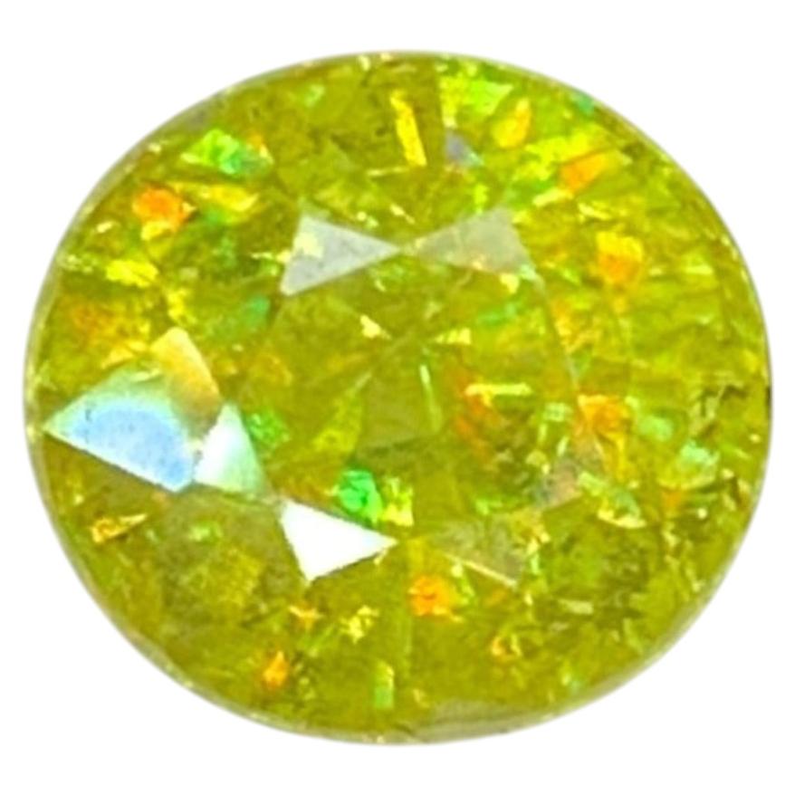 Natural Sphene Titanite 1.57 Ct Madagascar Rare Fire Gemstone Statement Gem For Sale