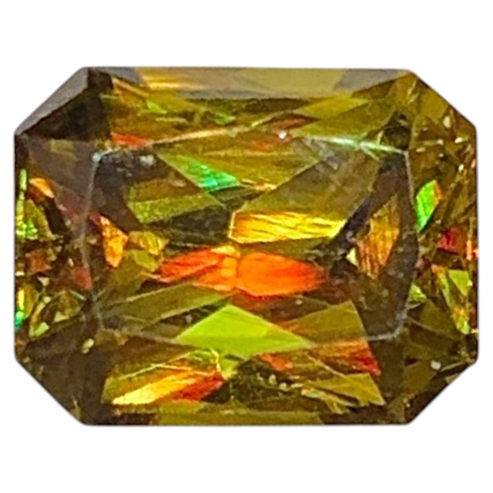 Natural Sphene (Titanite) 1.70 Carat – Fancy Cut Rainbow Fire Loose Gemstone