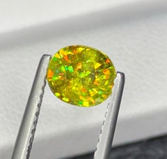 Natural Sphene Titanite Gemstone: 1.11 Carat Oval Cut June Birthstone