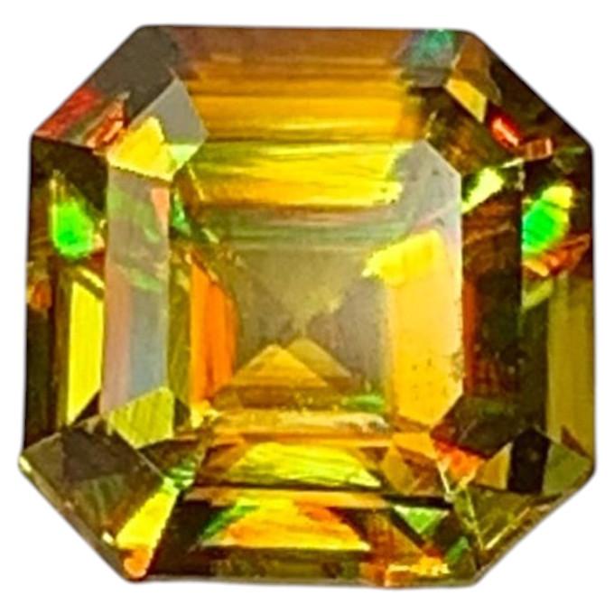Natural Sphene Titanite Gemstone 1.14 Carat – Multi Fire Loose Gemstone for Ring For Sale