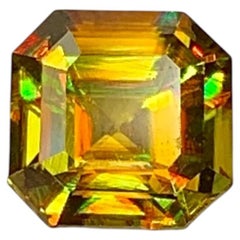 Gemma naturale di titanite sfenica da 1,14 carati - Gemma sfusa a fuoco multiplo per anello