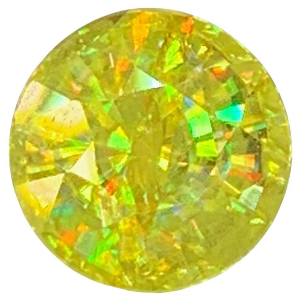 Natural Sphene Titanite Gemstone: 1.57 Carat Round, June Birthstone