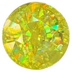Natural Sphene Titanite Gemstone: 1.57 Carat Round, June Birthstone
