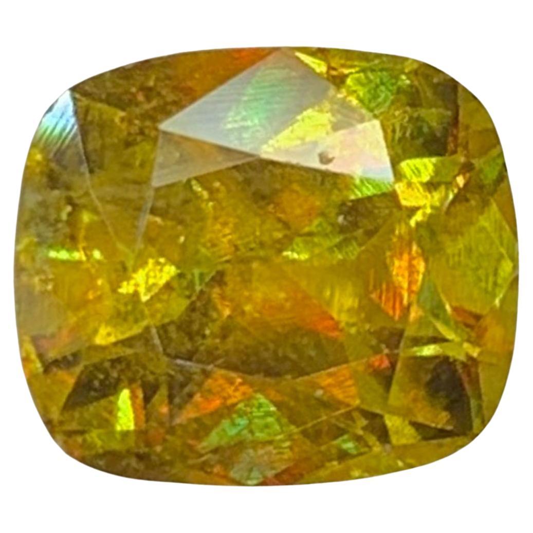 Natural Sphene Titanite Gemstone: 1.93 Carat Multi Color Fancy Cut For Jewelry For Sale