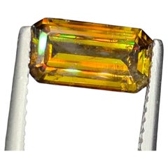 Natural Sphene Titanite Gemstone: 1.96 Ct Pakistan Yellow Titanite, High Fire