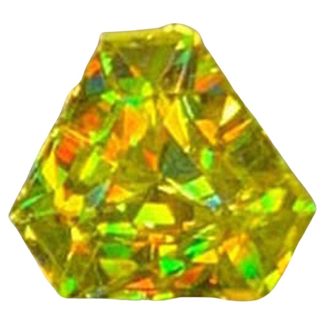 Natural Sphene Titanite Gemstone, Full Fire Lustrous Sphene Fancy Shape 0.67 CT