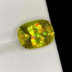 Natural Sphene Titanite Gemstone, Full Fire Lustrous Sphene Fancy Shape 2.13 CTs