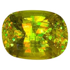 Natural Sphene Titanite Gemstone, Full Fire Lustrous Sphene Fancy Shape 2.13 CTs