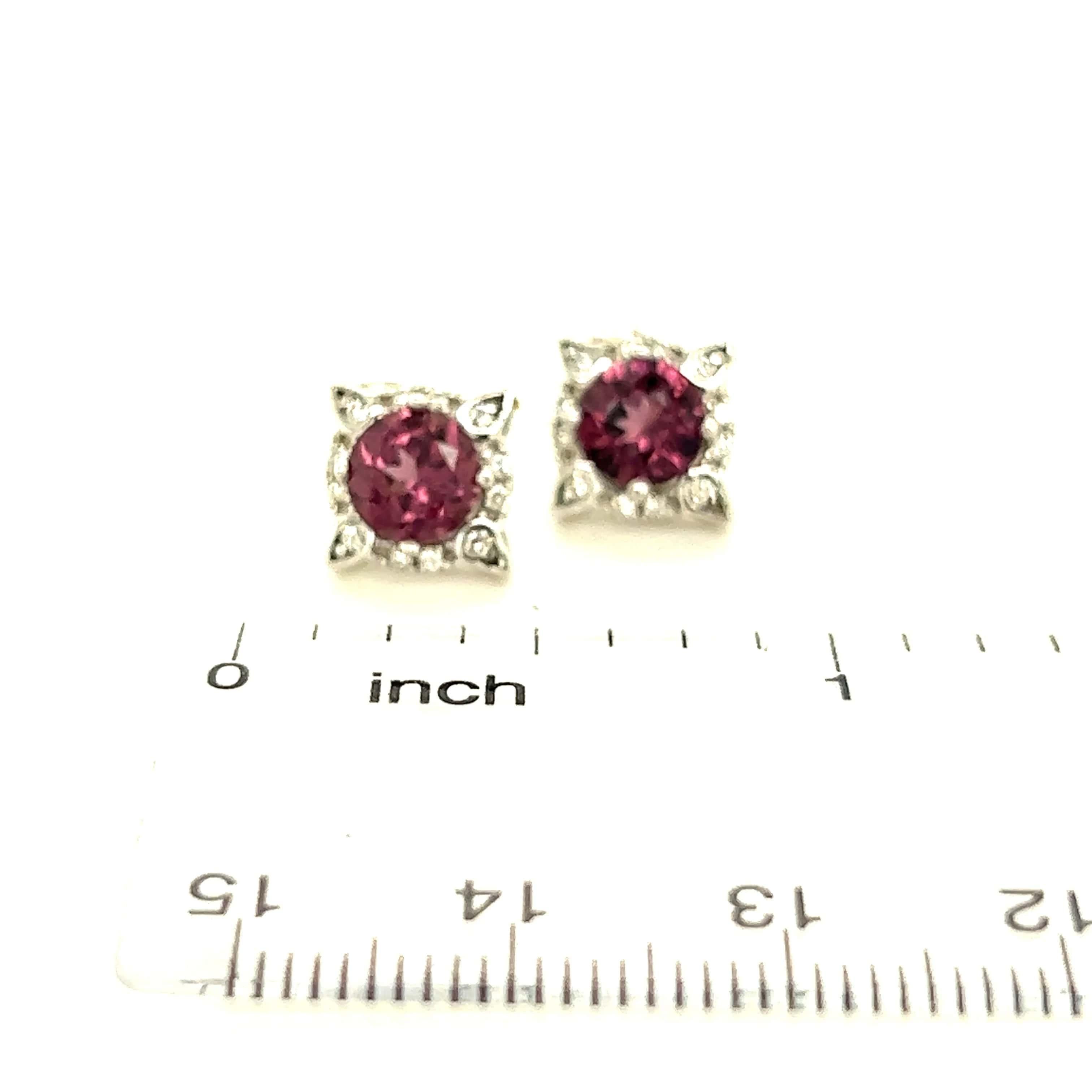 Natural Spinel Diamond Earrings 14k Y Gold 2.04 TCW Certified  For Sale 2