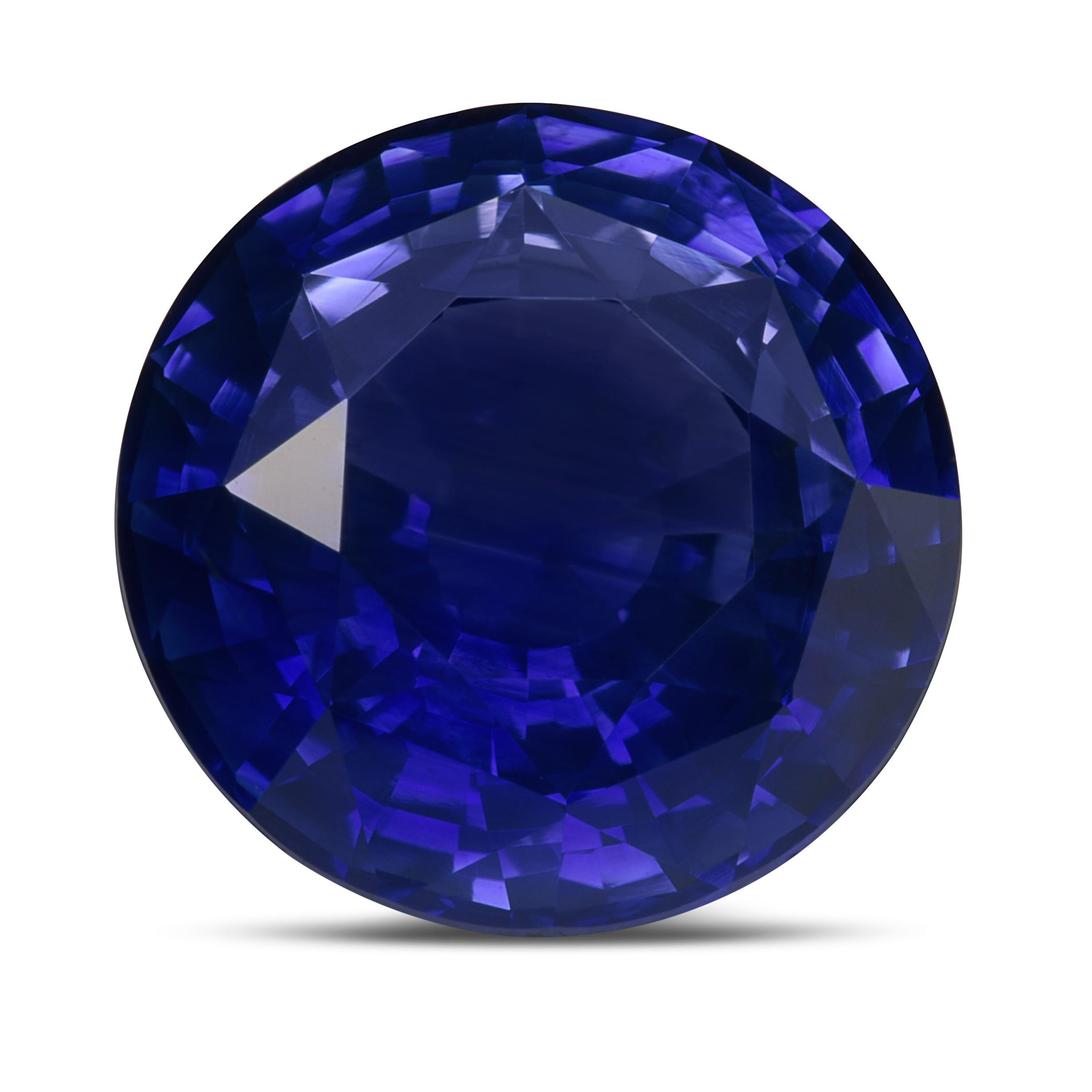 Women's or Men's Natural Sri Lankan Blue Sapphire Gemstone 6.66 carats with GIA Report For Sale