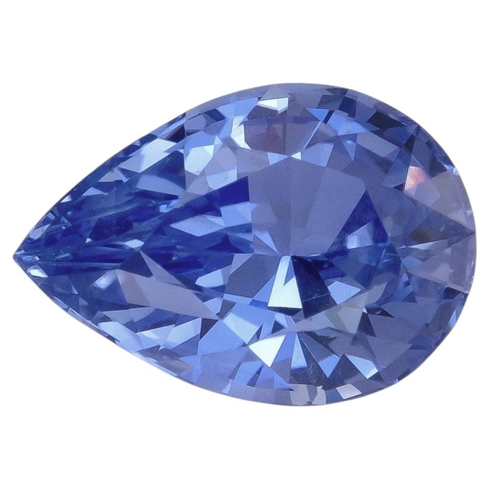 Natural Sri Lankan Light Cornflower Blue Ceylon Sapphire 1.76 carats For Sale