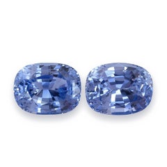 Natural Sri Lankan Light Cornflower Blue Ceylon Sapphire Matching Pair 3.52 cts