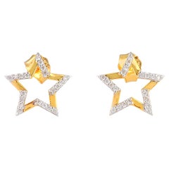 Orecchini in oro Nature Star 14K